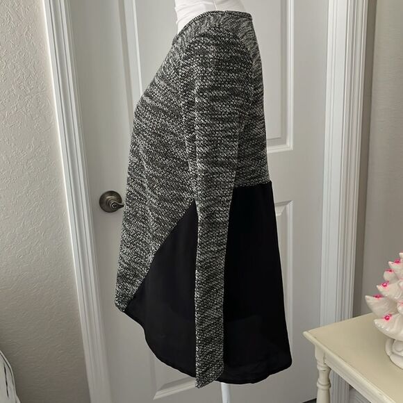 Lucky Brand Denim Co Black /White Sweater with  Black Fabric VTG - Picture 5 of 10